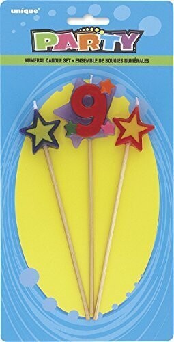 Candle-Long Holder-Star-#9-3pk