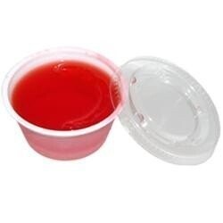 Gelatin Shots with Lids- Clear Plastic- 25pk/2oz