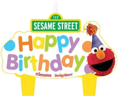 Candles-Sesame St Set