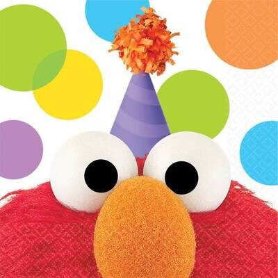 Napkins Bev - Elmo - 16Pk - 2 Ply - Discontinued