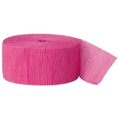 Paper Crepe Streamer- Hot Pink