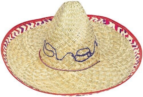 Sombrero Hat- Adult Size (19&quot; Wide)