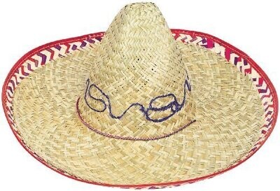 Sombrero Hat- Adult Size (19&quot; Wide)