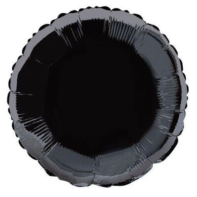 Foil Balloon - Black - 18&#39;&#39;