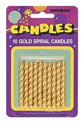 Candles-Spiral-Gold-Metallic-10pk