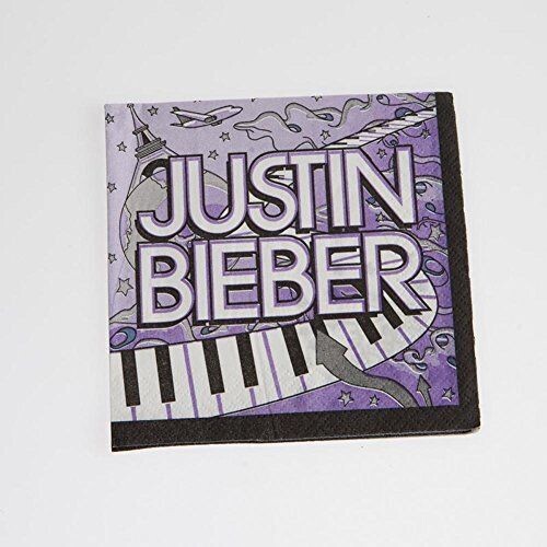 Napkins-BEV-Justin Bieber-16pk-2ply (Discontinued)
