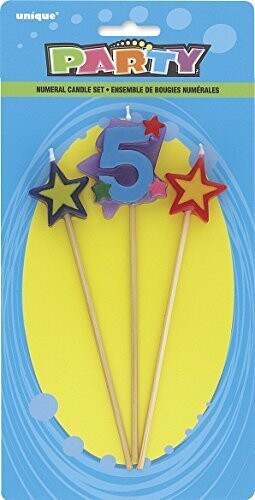 Candle-Long Holder-Star-#5-3pk