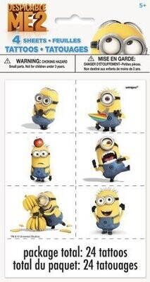 Tattoos-Despicable Me-24pk