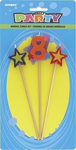 Candle-Long Holder-Star-#8-3pk