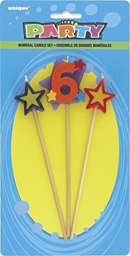 Candle-Long Holder-Star-#6-3pk