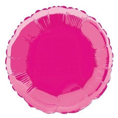 Foil Balloon - Hot Pink Round- 18&quot;