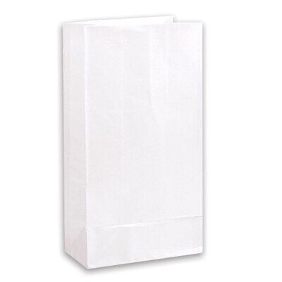 Loot Bags-White-12pk (5&#39;&#39; x 10&#39;&#39;)