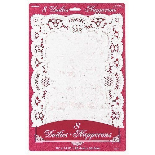 Doilies-Rectangle-White-10&quot;x14.5&quot;-8pk