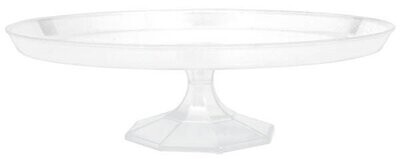 Cake Stand-Clear-Plastic-9.75&#39;&#39;