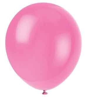 Balloons-Latex-Bubblegum Pink -12&#39;&#39;-10pk