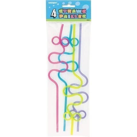 Straws-Struggle Loop-Assorted Color-4pk/11&#39;&#39;