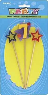 Candle-Long Holder-Star-#7-3pk