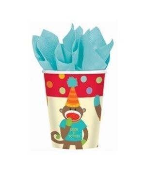 Cups-Monkey Party-8pkg-Paper