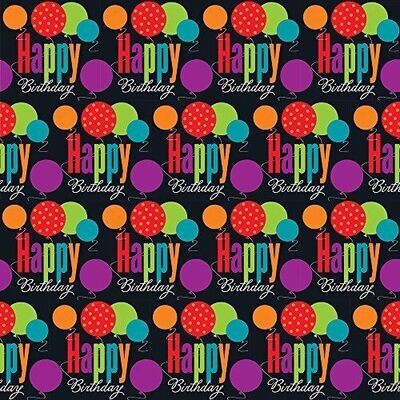 Gift Wrap-Happy Birthday Cheer-1pkg-30&quot;x5ft