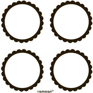 Labels -Black-20pk/2&#39;&#39;