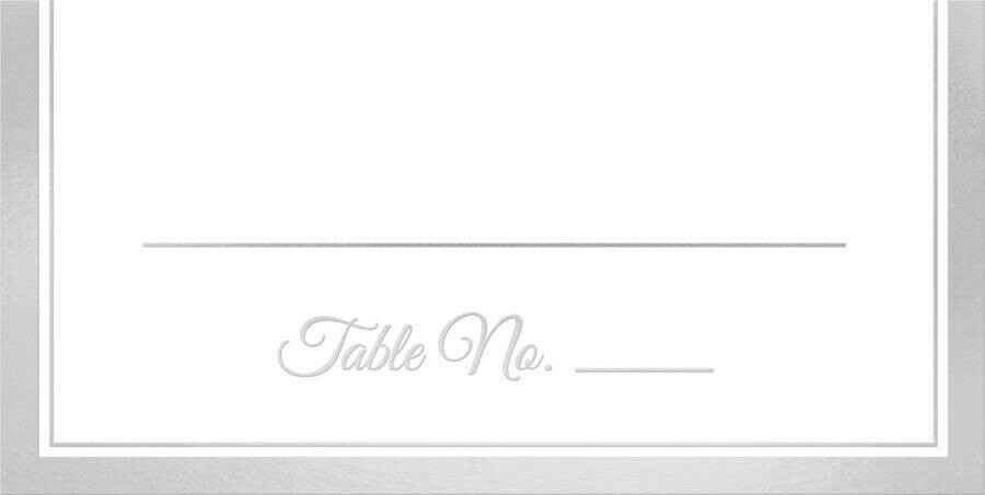 Place Cards-Silver-50pk - 4&#39;&#39;