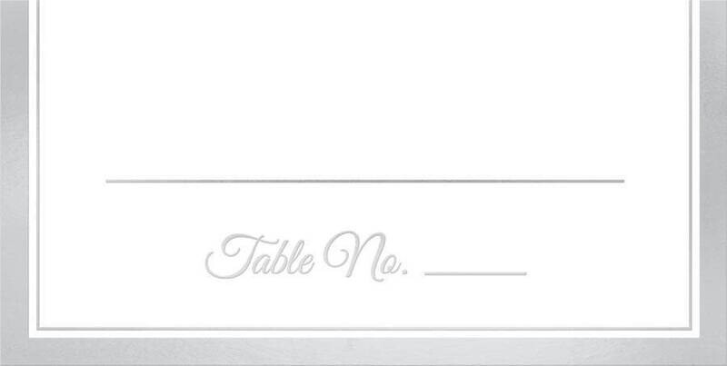 Place Cards-Silver-50pk - 4&#39;&#39;