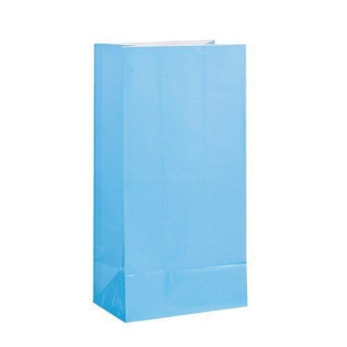Loot Bags- Baby Blue- 12pcs (10&quot;x5.25&quot;)