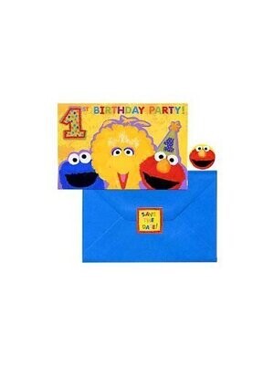 Invitations-Sesame Street-20pk (Discontinued)