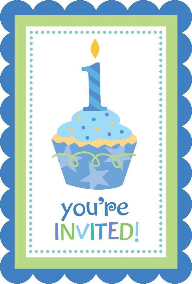 Invitations-Cupcake Bday-20pk