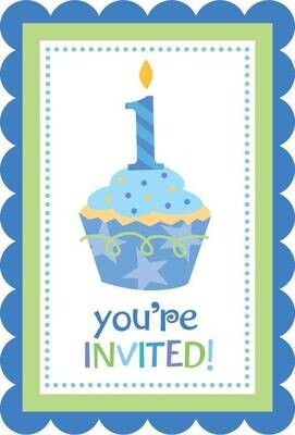 Invitations-Cupcake Bday-20pk