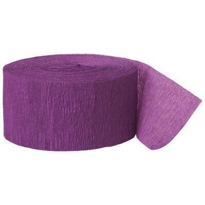 Paper Crepe Streamer- Purple
