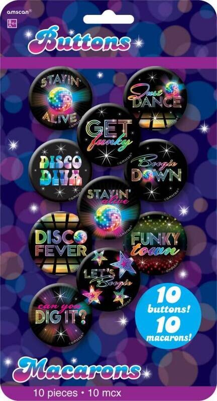 Button Kit- 70&#39;s Disco-10pk/11 1/16&#39;&#39;