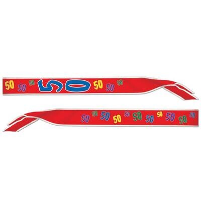 Sash-Satin-50th Birthday-1pkg