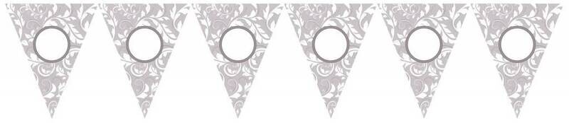 Banner- personalized silver-24pk/10.5&#39;&#39; x 8.5&#39;&#39;