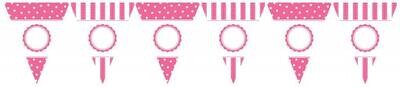 Banner-Pink Personalized-24pk/10.5&#39;&#39; x 8.5&#39;&#39;