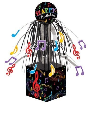 Centerpiece-Foil Cascade-Dancing Musical Notes-1pkg-8.5&quot;