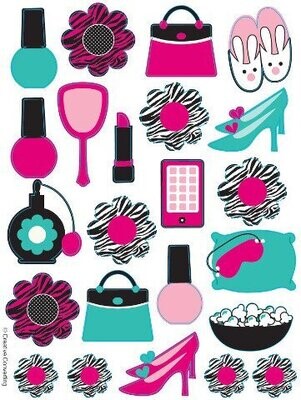 Stickers-Pink Zebra Boutique-4 Sheets
