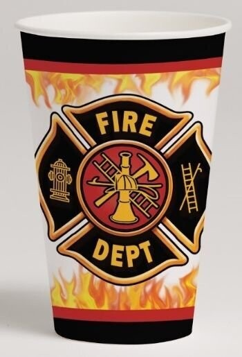 Paper Cups-Fire Watch-8pkg-12oz