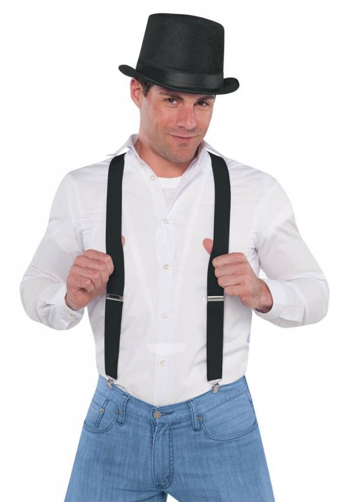 Costume Accessory - Suspenders - Black - 1pc