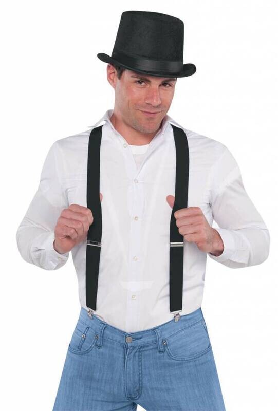 Costume Accessory - Suspenders - Black - 1pc