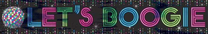 Banner- 70&#39;s Disco-Foil-25ft