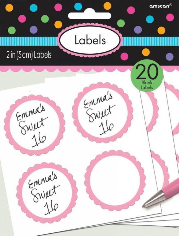 Labels -Pink-20pk/2&#39;&#39;