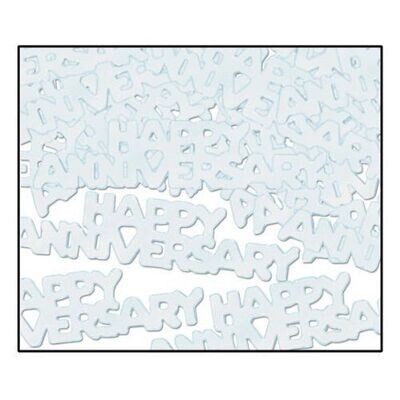 Confetti-Silver Happy Anniversary-14g