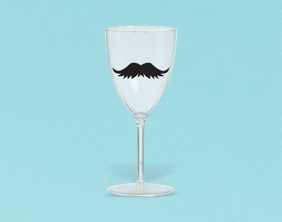 Drink Markers-Assorted Moustaches-16pkg