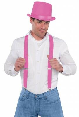 Costume Accessory-Suspenders-Pink-1pkg
