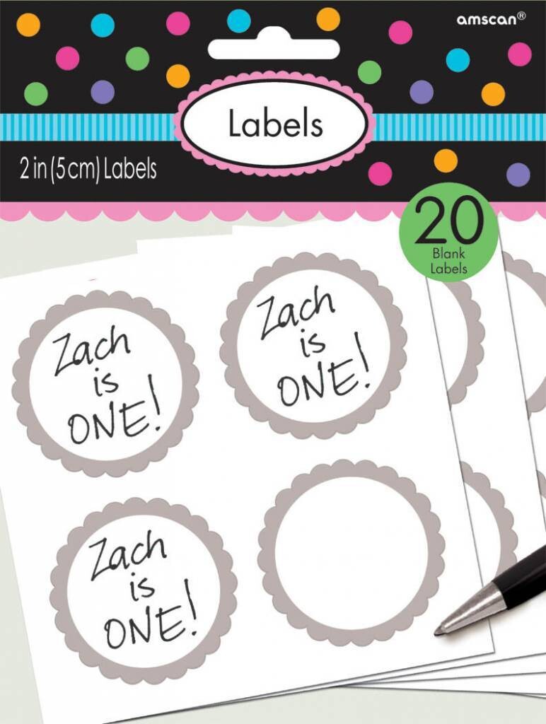 Labels -Silver-20pk/2&#39;&#39;