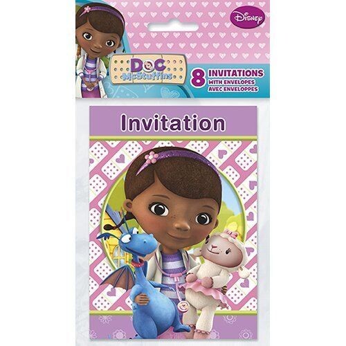 Invitations-Doc Mcstuffins-8pk