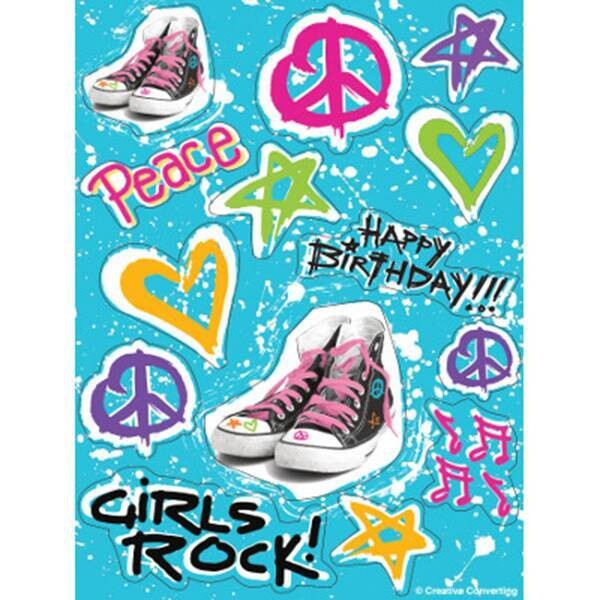 Stickers-Totally 80&#39;s-1pkg-4 Sheets