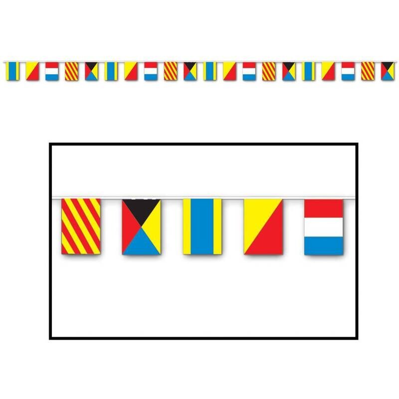 Pennant Banner-Plastic-Nautical Flags-1pkg-23ft