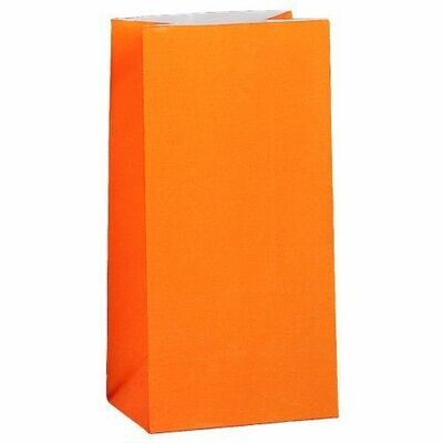 Loot Bags- Orange- 12pcs (10&#39;&#39;x5.25&quot;)